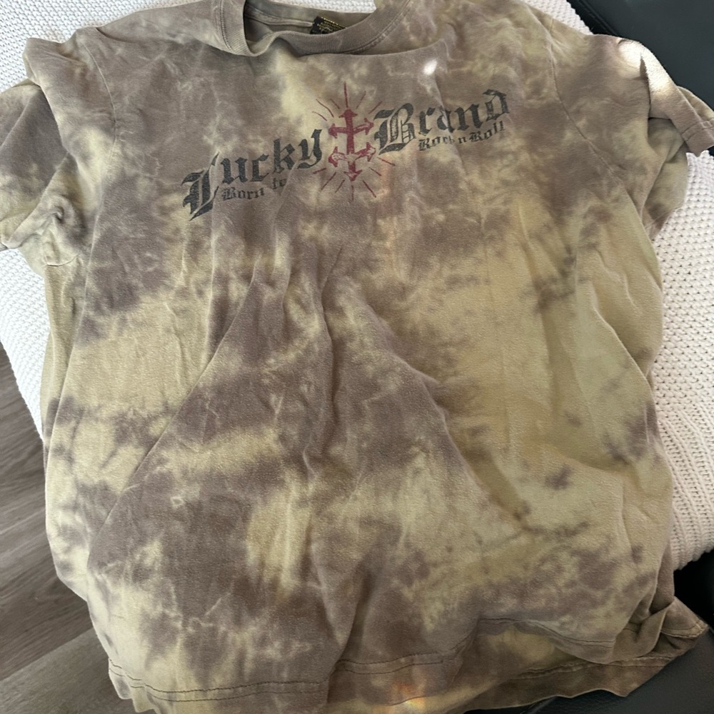 Lucky Brand Earthy Tie-Dye Tee
